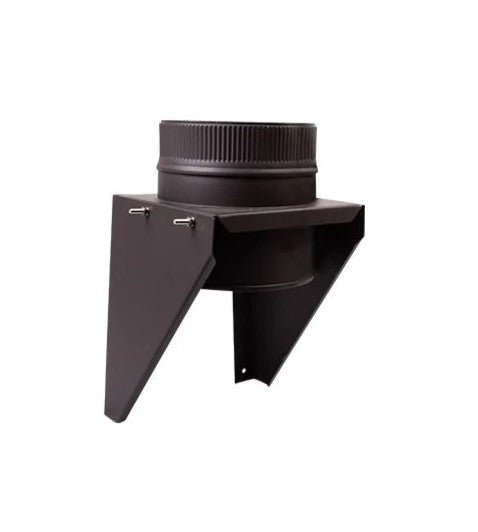 Home Fires Round Stainless Steel (Black) Chimney Flue System - Various Components Available - Lifespace