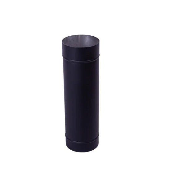 Home Fires Round Stainless Steel (Black) Chimney Flue System - Various Components Available - Lifespace