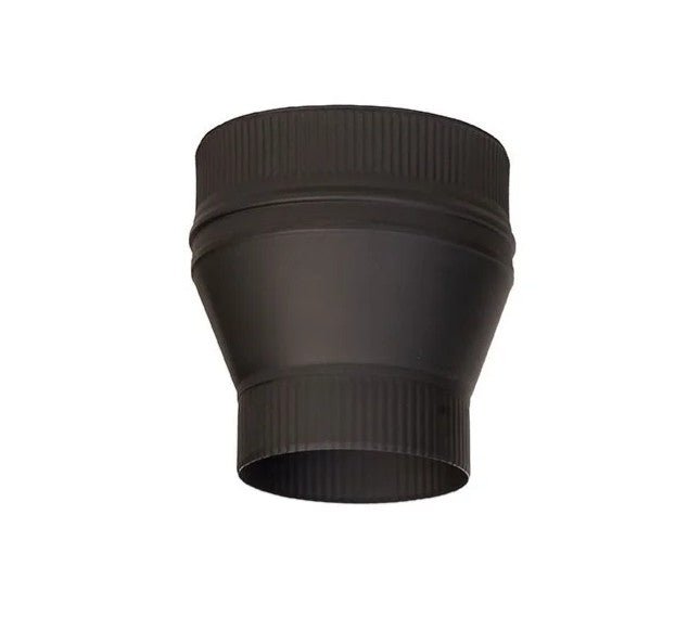 Home Fires Round Stainless Steel (Black) Chimney Flue System - Various Components Available - Lifespace