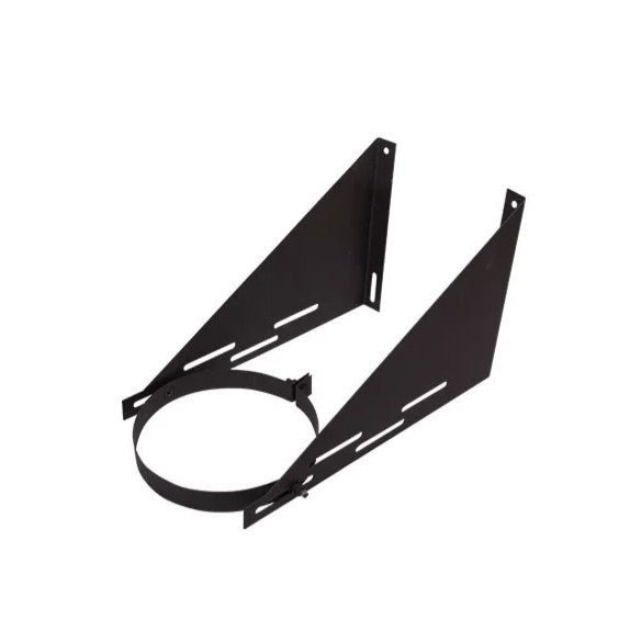 Home Fires Round Stainless Steel (Black) Chimney Flue System - Various Components Available - Lifespace