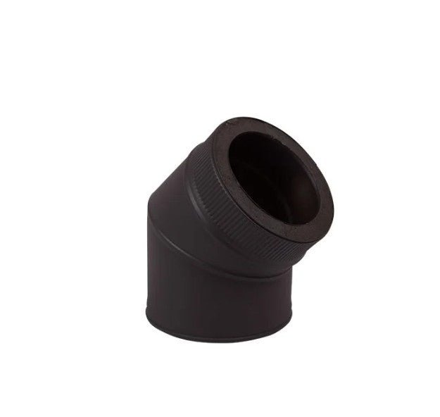 Home Fires Round Stainless Steel (Black) Chimney Flue System - Various Components Available - Lifespace