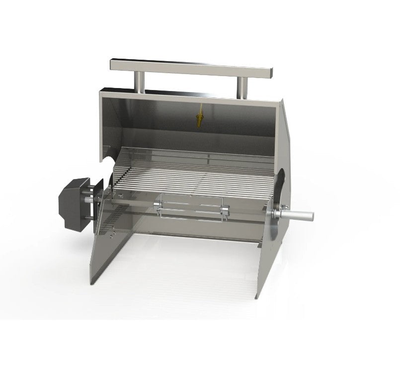 Home Fires Stainless Steel Roasting Dome and Rotisserie Kit for Gas Griller Braai - 4 Sizes Available - Lifespace