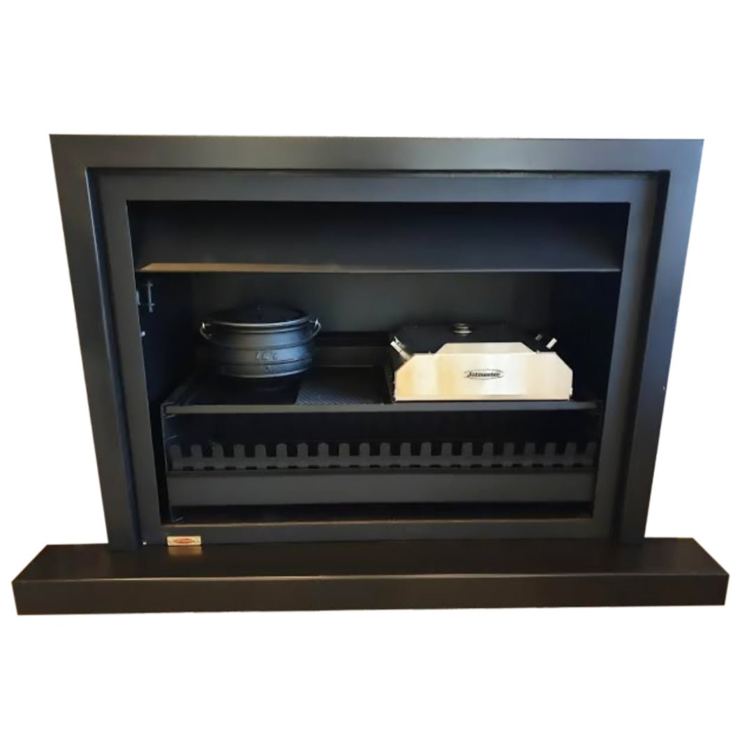 Jetmaster 4 - in - 1 Quadro Built - In Braai - Fireplace, Braai, Pizza Oven and Potjie Cooker - Lifespace