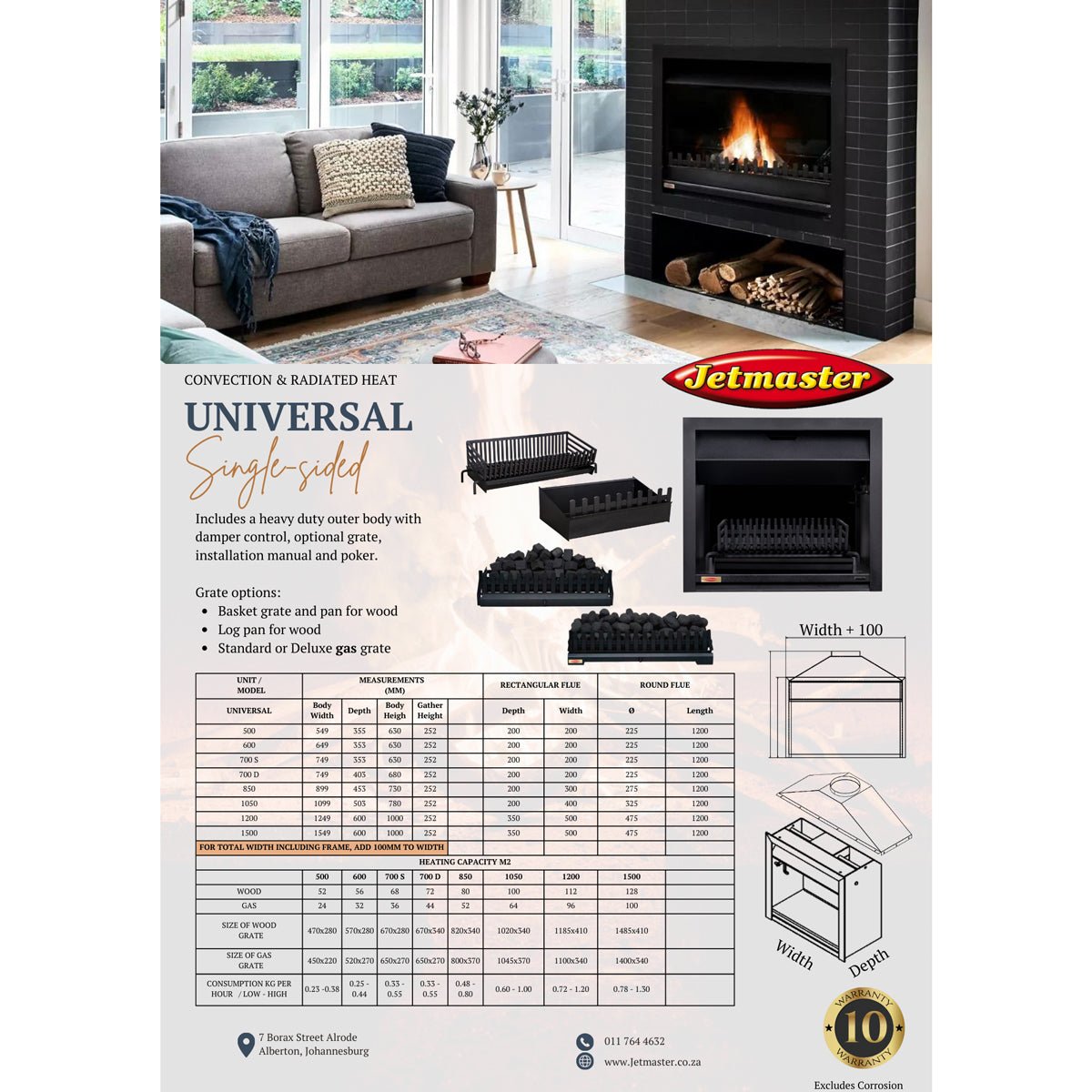 Jetmaster 850, 1050, 1200 and 1500 Series Professional Universal Built ...