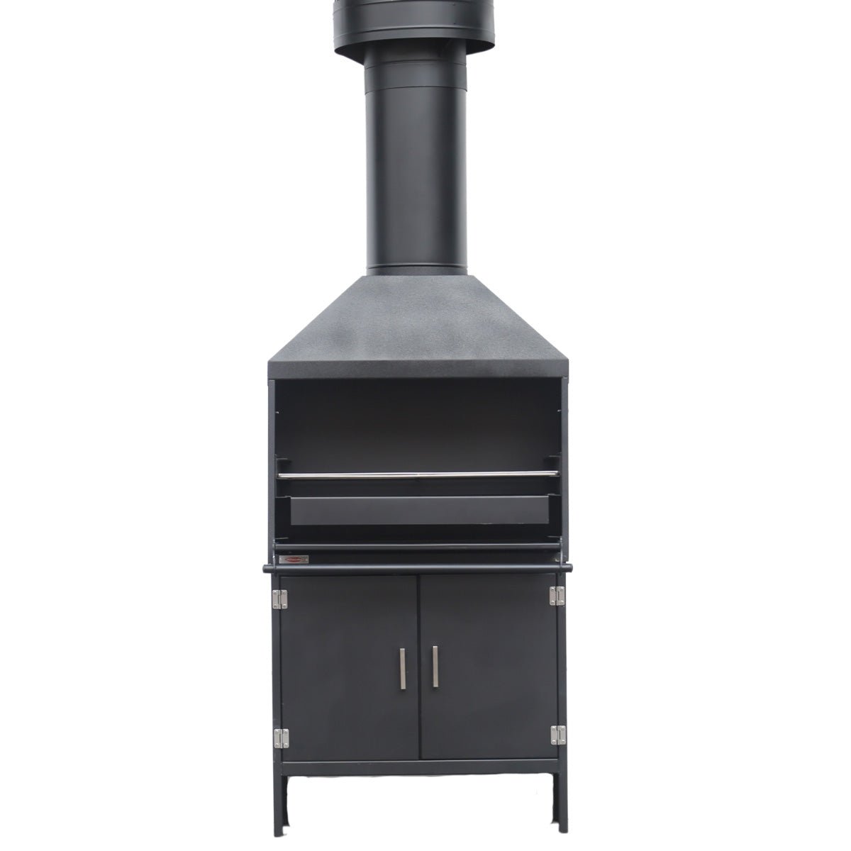 Jetmaster 850 Series Cabinet Freestanding Mild Steel Braai Including Flue Pipe and Storm Cowl - Lifespace