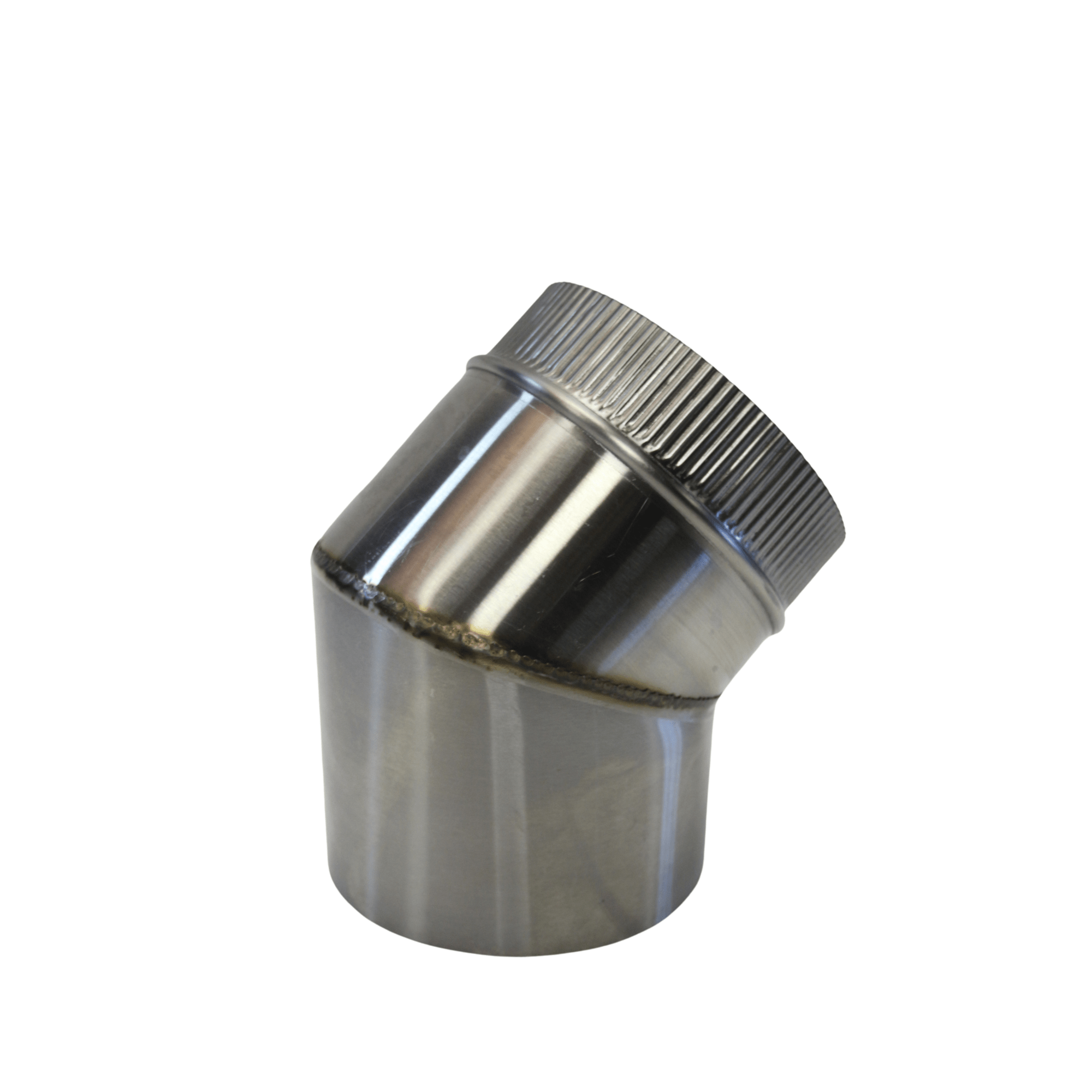 Jetmaster Chimney Pipe 45-Degree Round Bend - Black Mild Steel, Stainl ...