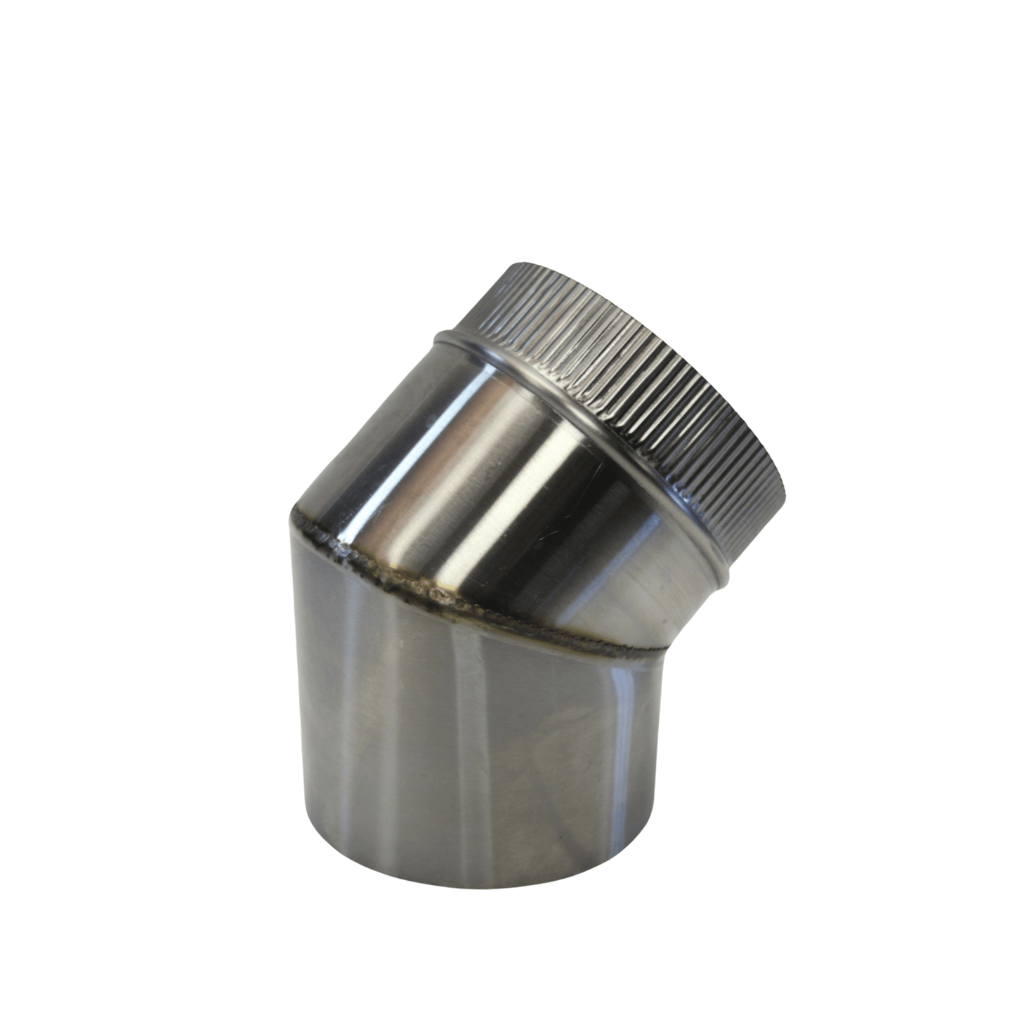 Jetmaster Chimney Pipe 45 - Degree Round Bend - Black Mild Steel, Stainless Steel or Galvanised Steel - Lifespace