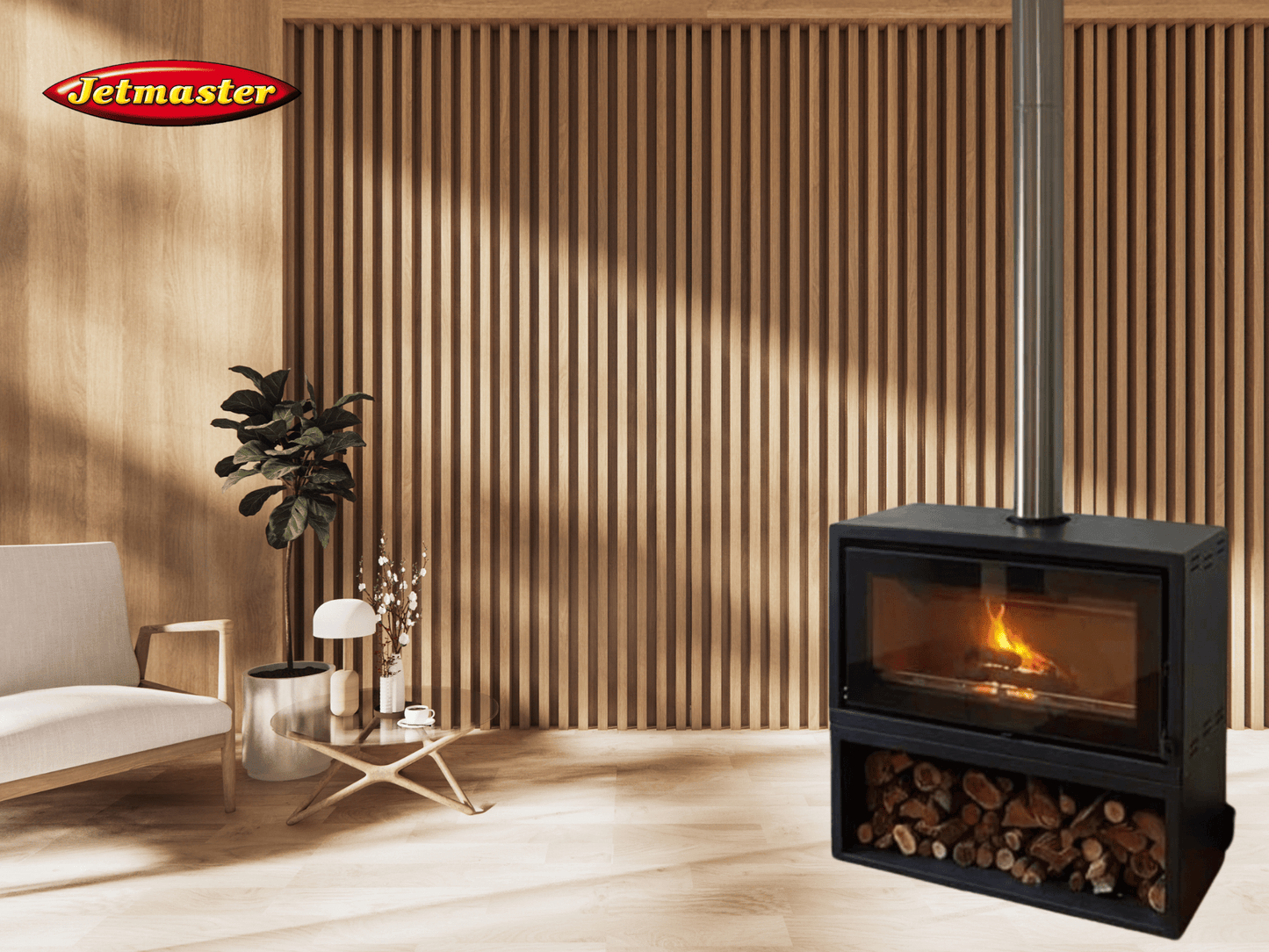 Jetmaster Firescape 1060 Slow Combustion Fireplace - Various Options - Lifespace