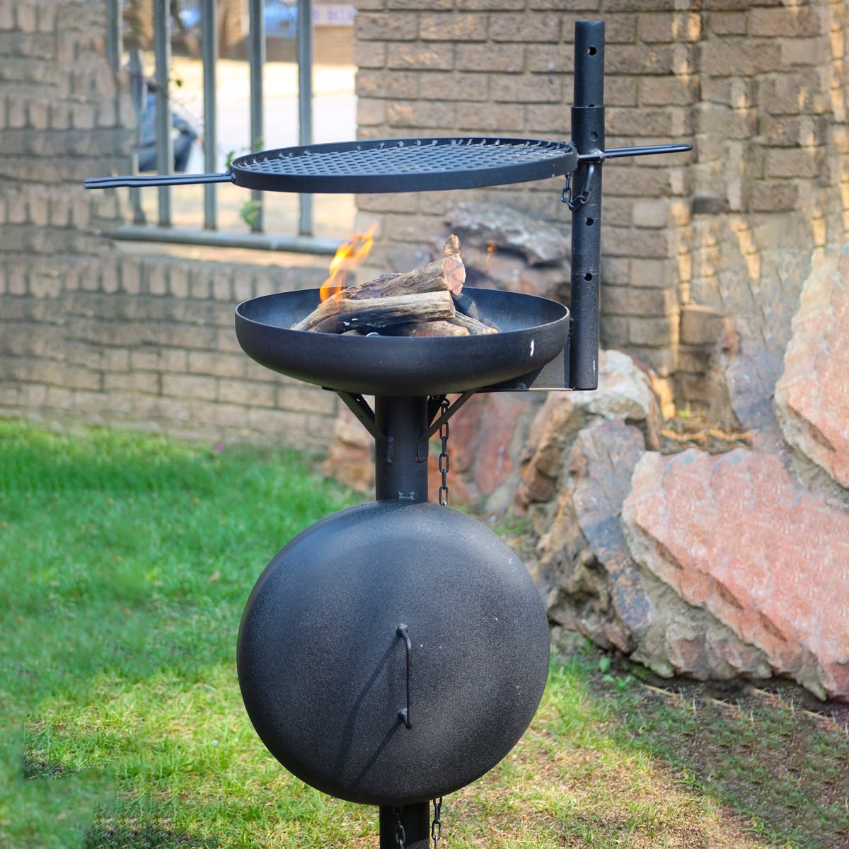 Jetmaster Mild Steel Skukuza Freestanding Braai - Lifespace