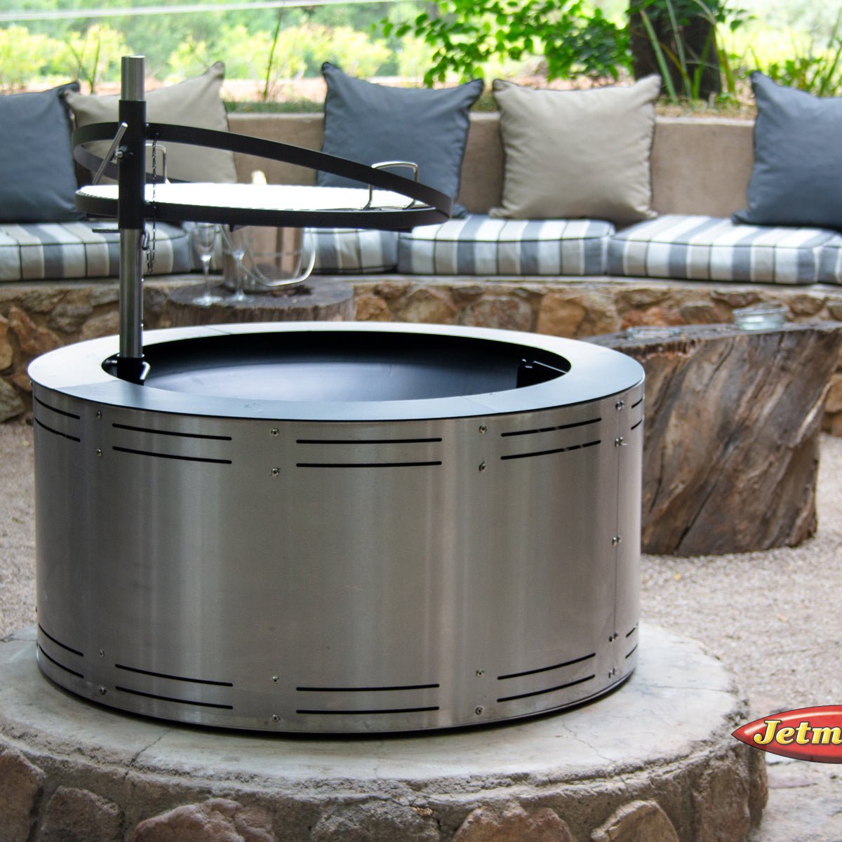 Jetmaster Stainless Steel Moremi Boma Fire Pit Grill - Lifespace