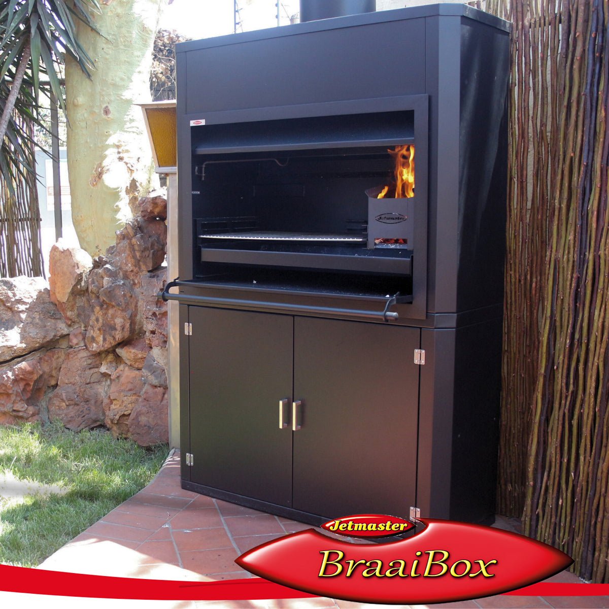 Jetmaster "The BraaiBox" Freestanding Mild Steel Braai Box/ Stand - Lifespace