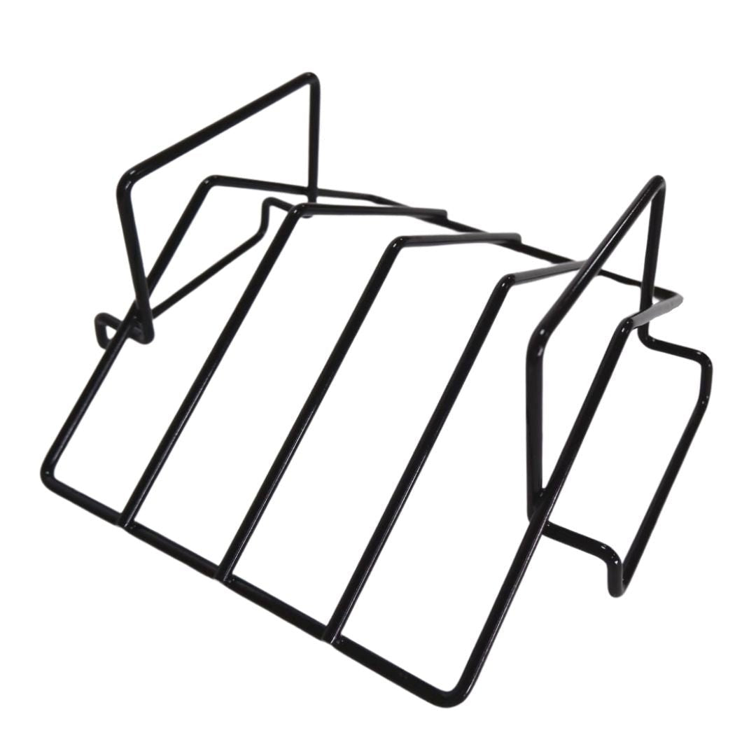 Lifespace 2-in-1 Rib Roast Rack - Black Porcelain Enamel - 3 Pack