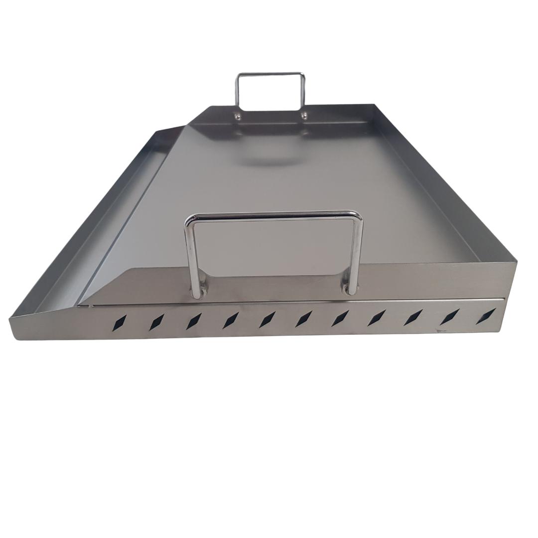Lifespace 45cm Stainless Steel BBQ Flat Top Griddle + Stainless Steel Cleaner 400ml Bundle - Lifespace