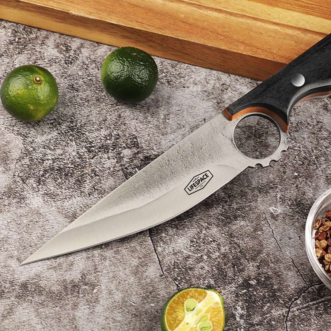 Lifespace 5" Forged Pointed Boning Knife with Sheath - Lifespace