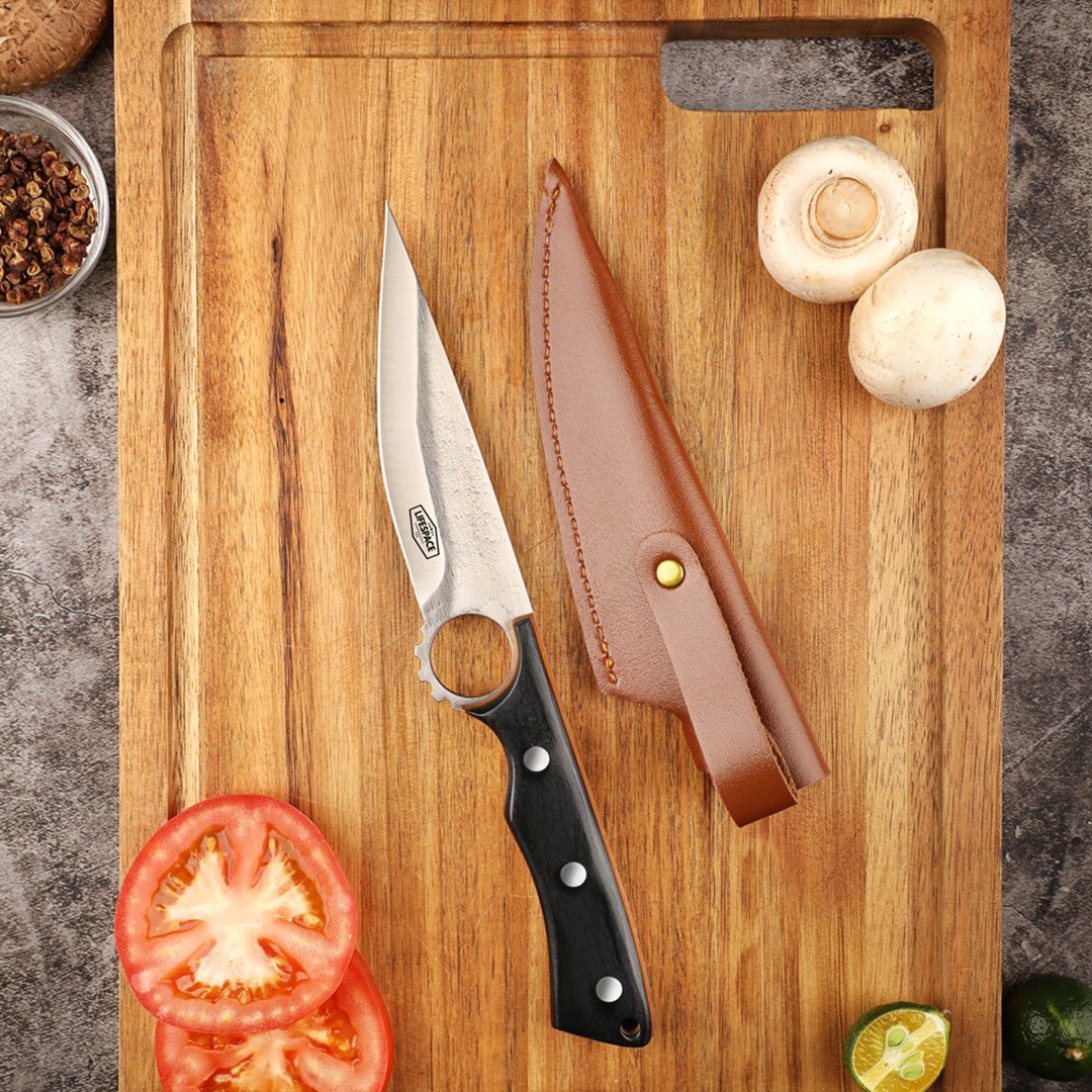 Lifespace 5" Forged Pointed Boning Knife with Sheath - Lifespace
