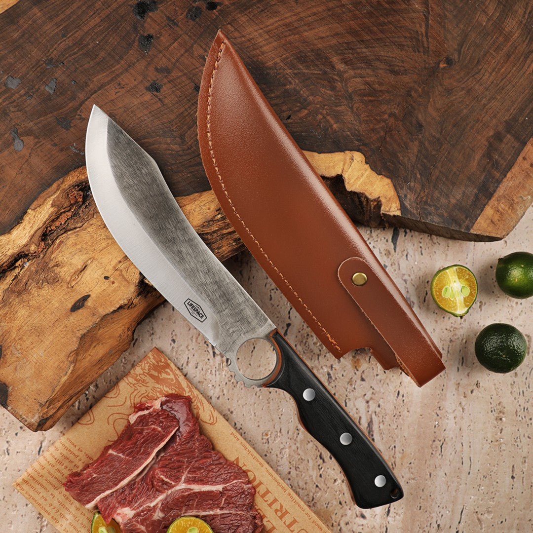 Lifespace 5.3" Forged Small Butcher Knife with Sheath - Lifespace