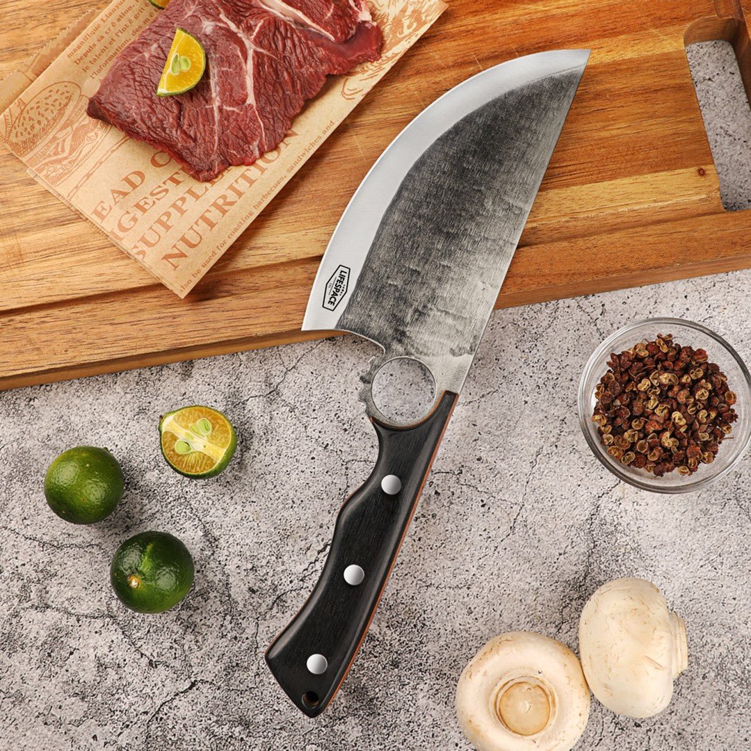 Lifespace 5,5" Forged Meat Cleaver with Sheath - Lifespace