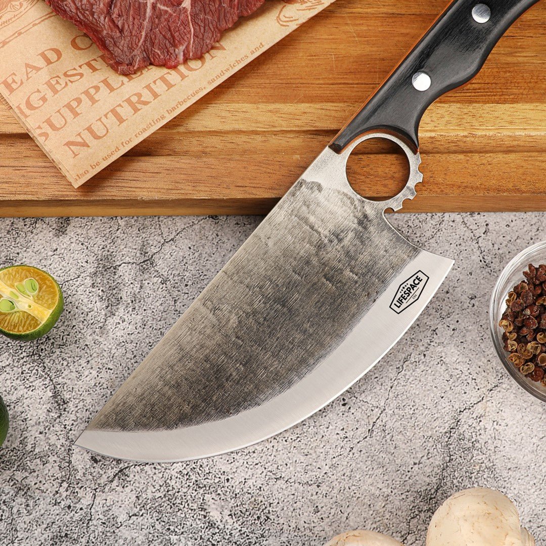 Lifespace 5,5" Forged Meat Cleaver with Sheath - Lifespace