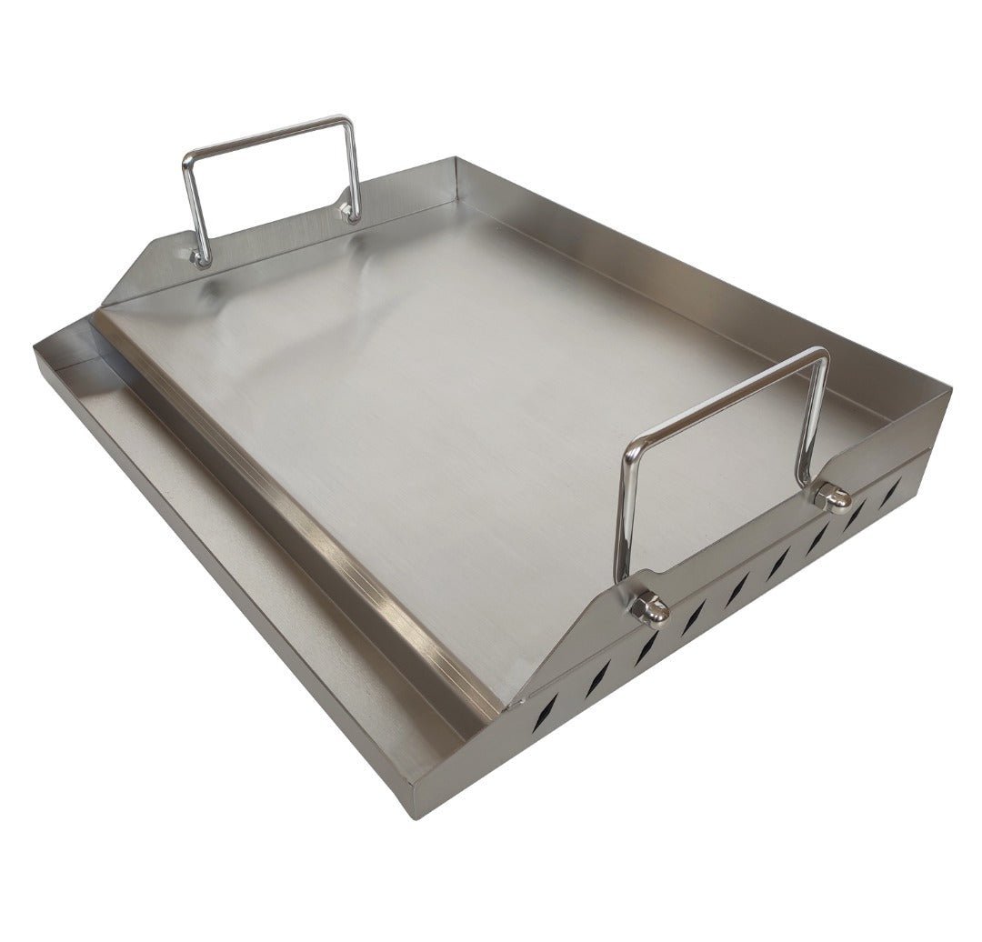 Lifespace 56cm Stainless Steel BBQ Flat Top Griddle and Stainless Steel Cleaner 400ml Bundle - Lifespace