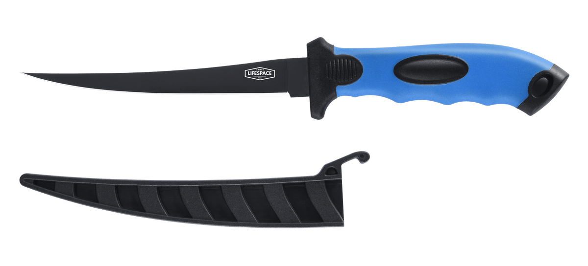 Lifespace 6" Stainless Steel Fish Filleting Knife With Sheath - Lifespace