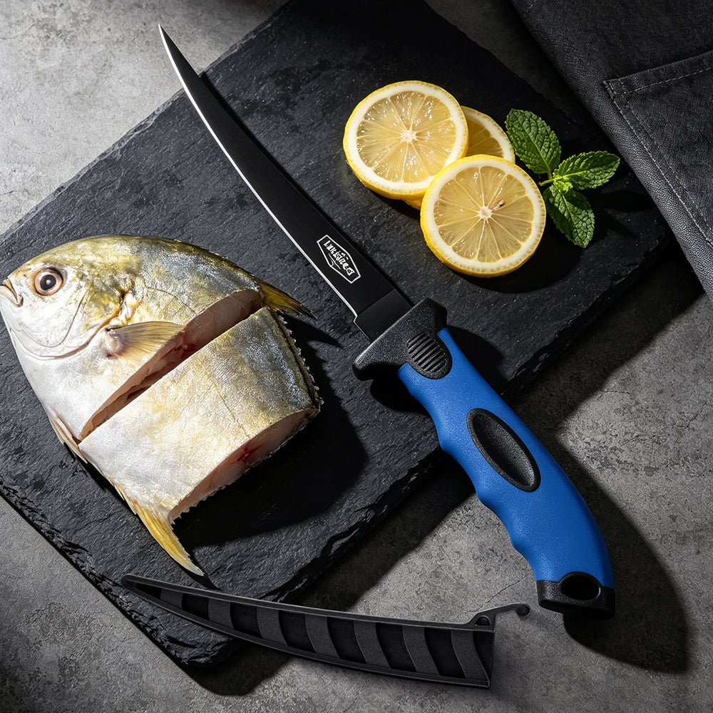 Lifespace 6" Stainless Steel Fish Filleting Knife With Sheath - Lifespace