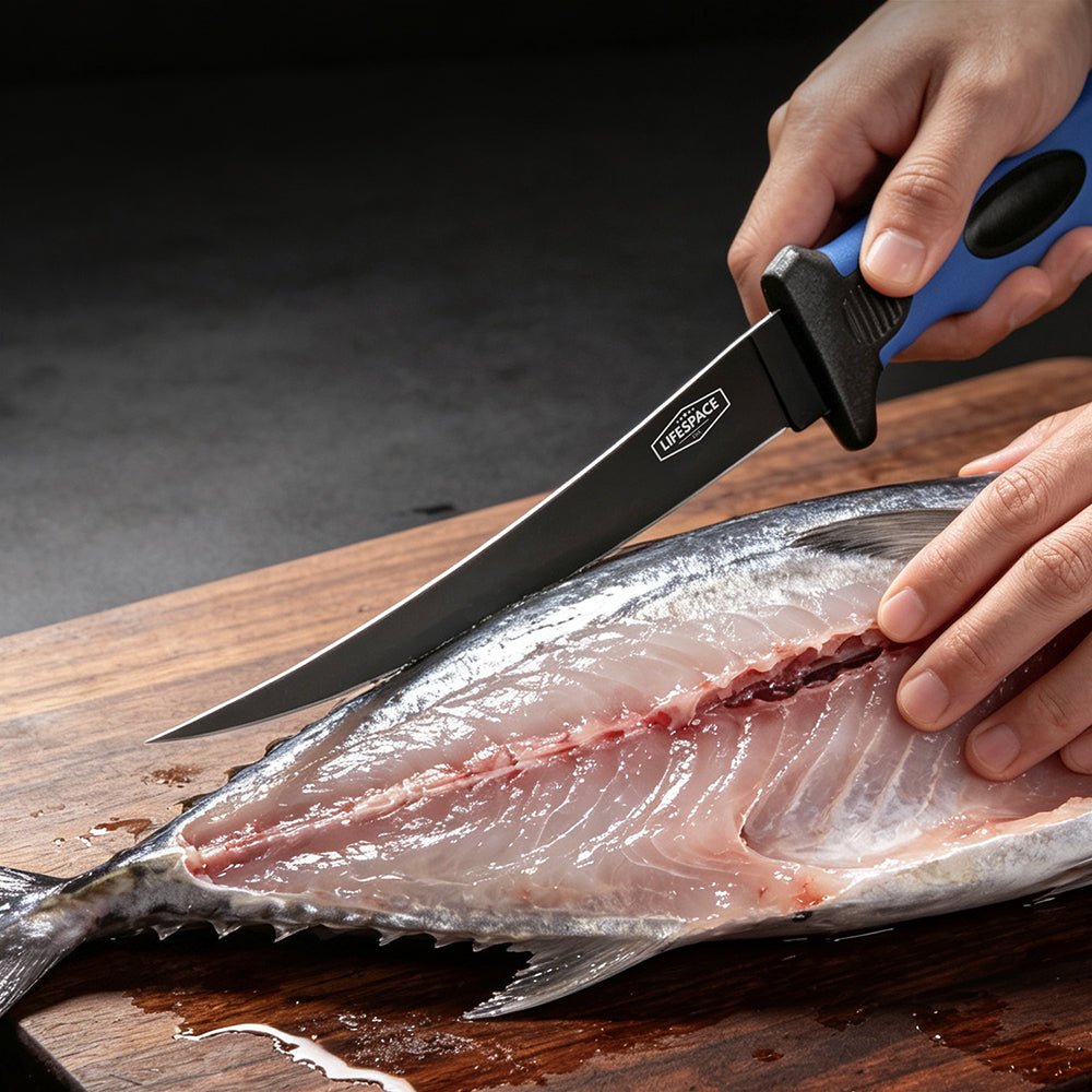 Lifespace 6" Stainless Steel Fish Filleting Knife With Sheath - Lifespace
