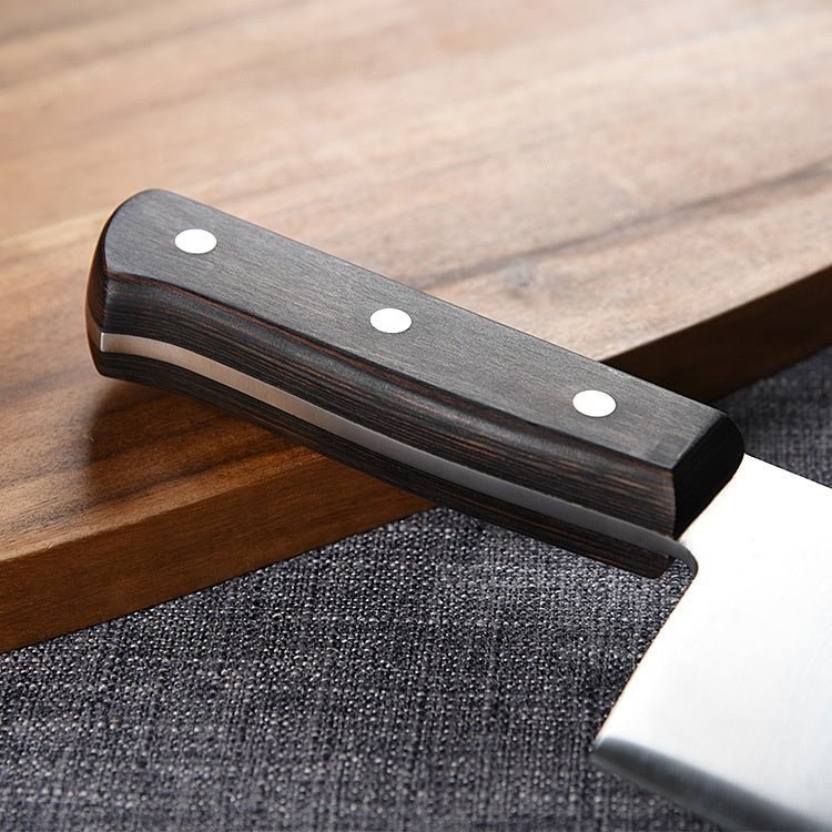 Lifespace 7" Stainless Steel Meat Chopping Cleaver with Pakkawood Handle - Lifespace