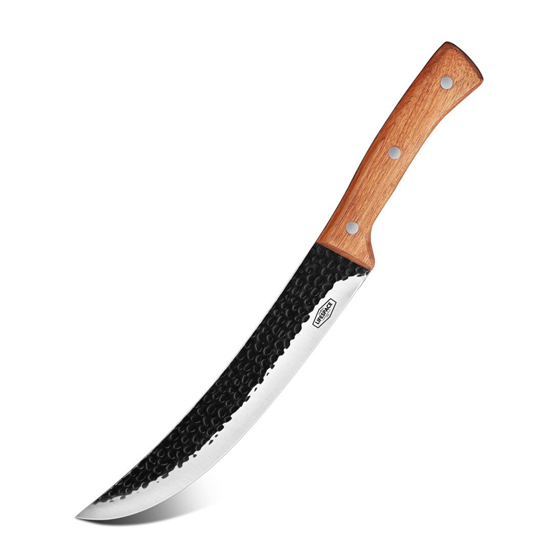 Lifespace 8'' Slaughter Knife with Rosewood Handle & Sheath - Lifespace