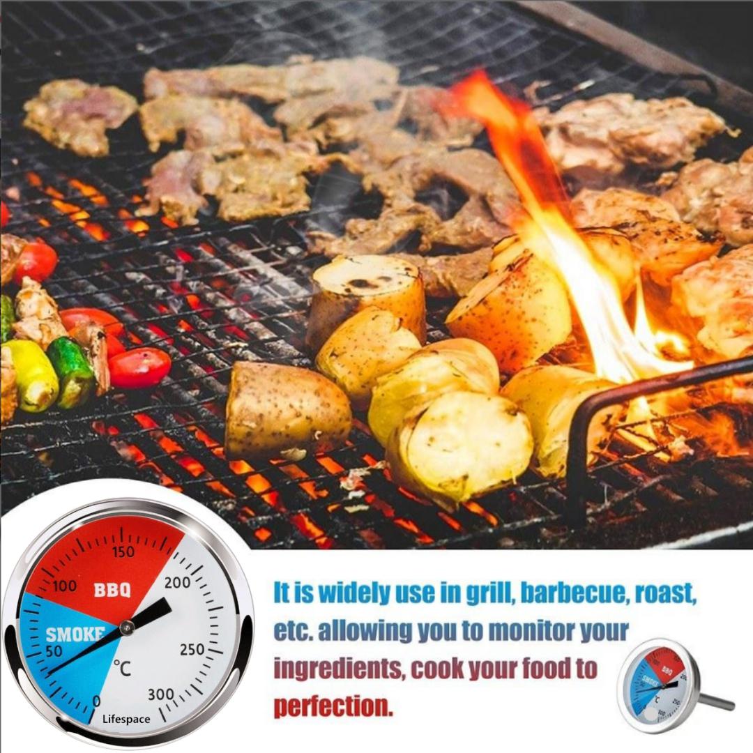Lifespace BBQ Pizza Braai Replacement Thermometer with Calibration - 3 pack