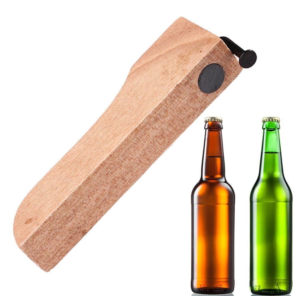 Lifespace Beech Bent Nail Bottle Opener - 3-Pack - Lifespace