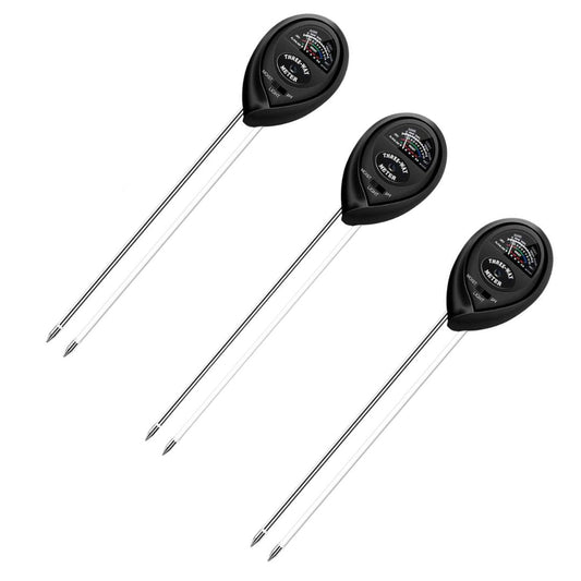 Lifespace Black 3-way Soil Test Analyser 3-pack - Lifespace