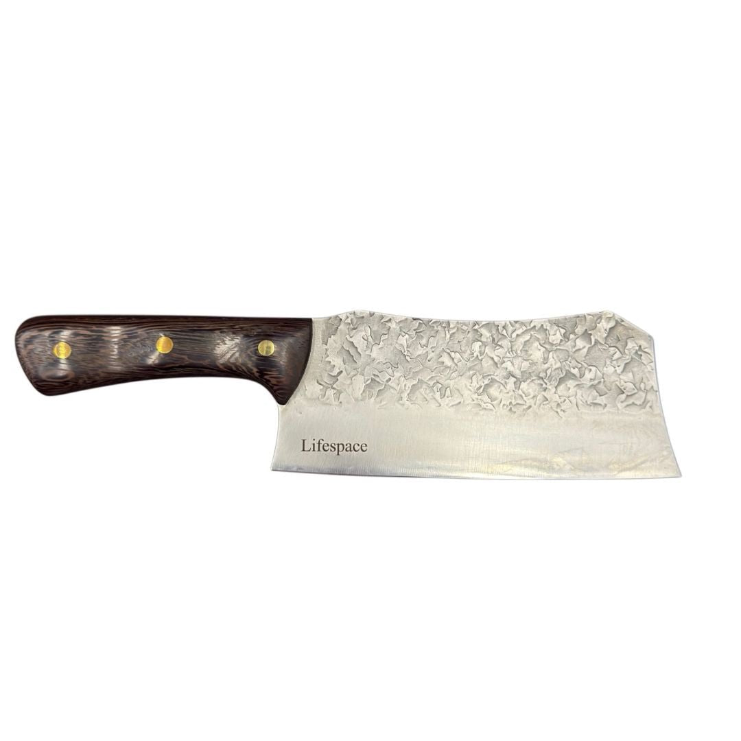 Lifespace Braai & Kitchen Combo – 2-in-1 Rib Roast Rack + 8" Chef Chopping Cleaver - Lifespace