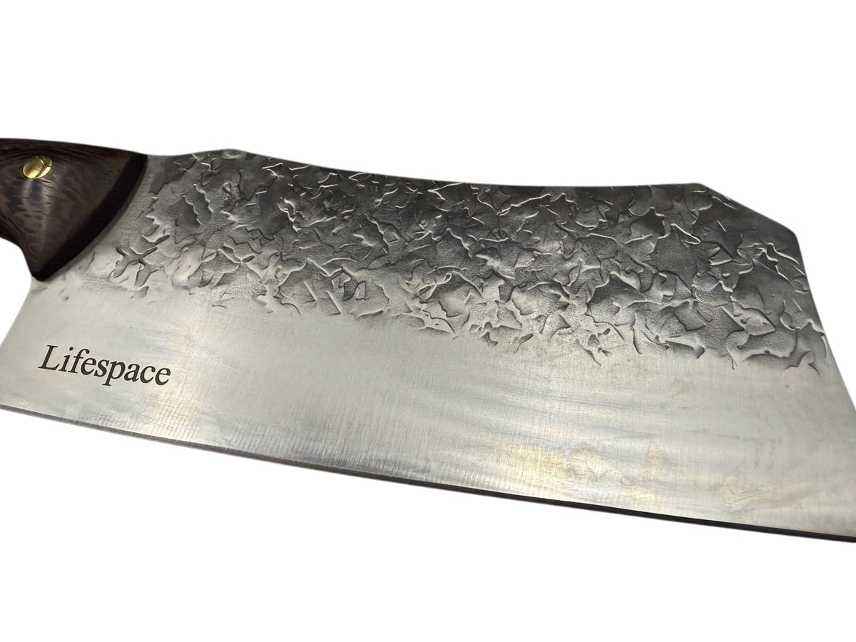Lifespace Braai & Kitchen Combo – 2-in-1 Rib Roast Rack + 8" Chef Chopping Cleaver - Lifespace