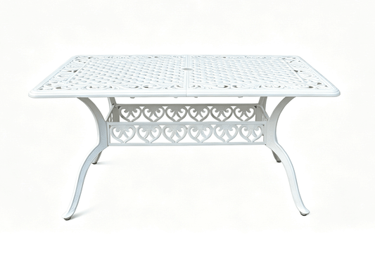 Lifespace Cast Aluminium 6-seater Patio Table (White) - Lifespace
