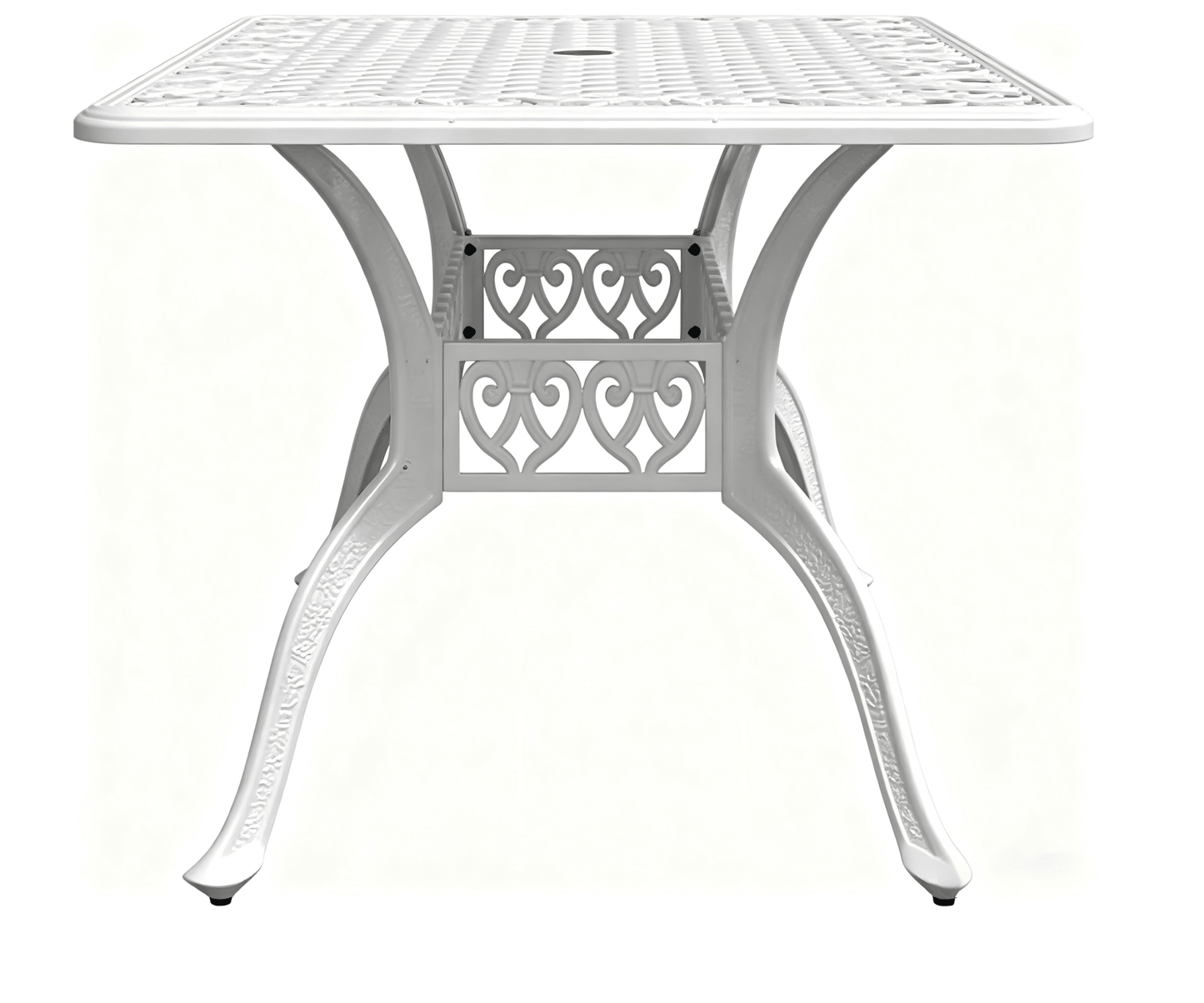 Lifespace Cast Aluminium 6-seater Patio Table (White) - Lifespace