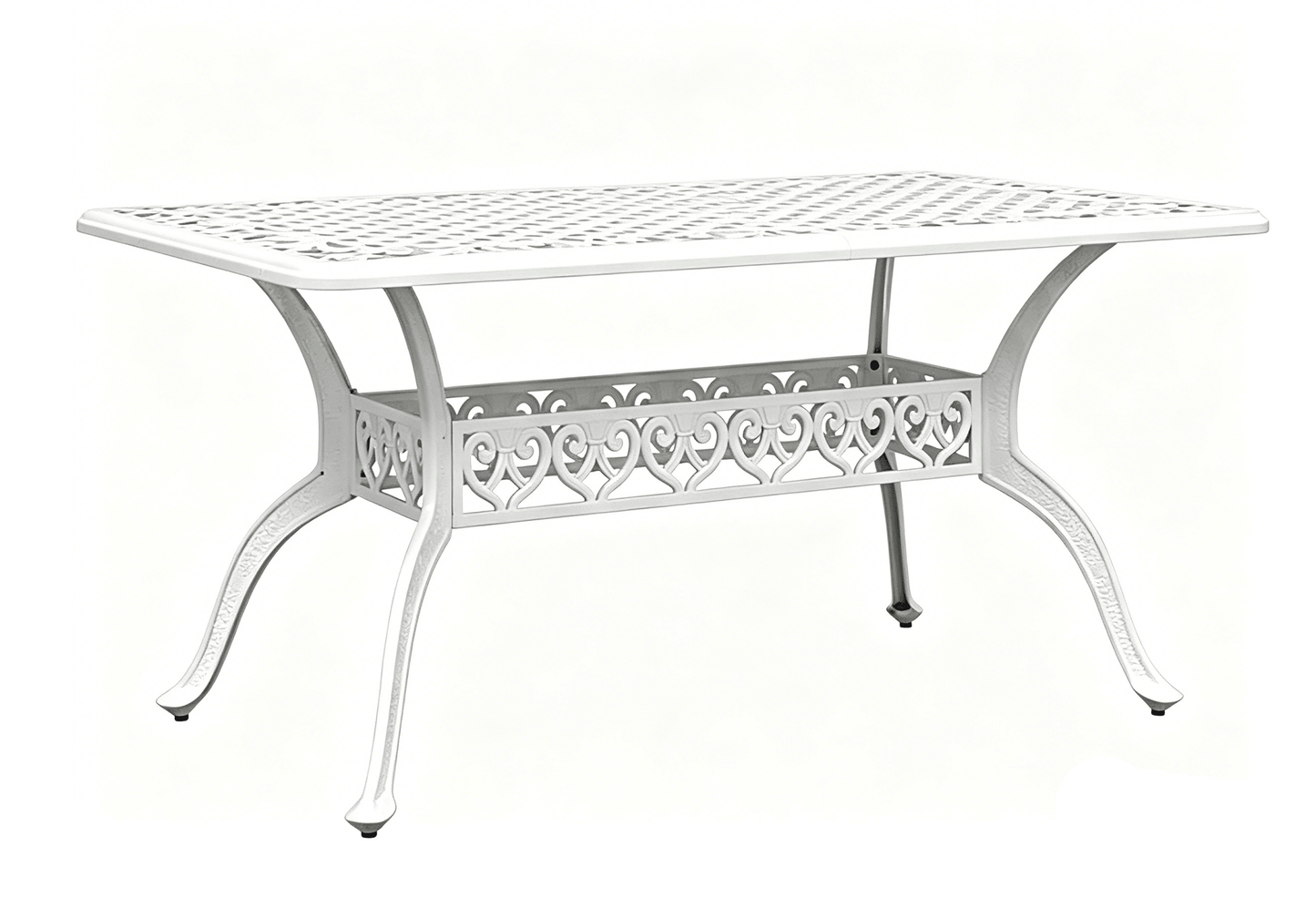 Lifespace Cast Aluminium 6-seater Patio Table (White) - Lifespace