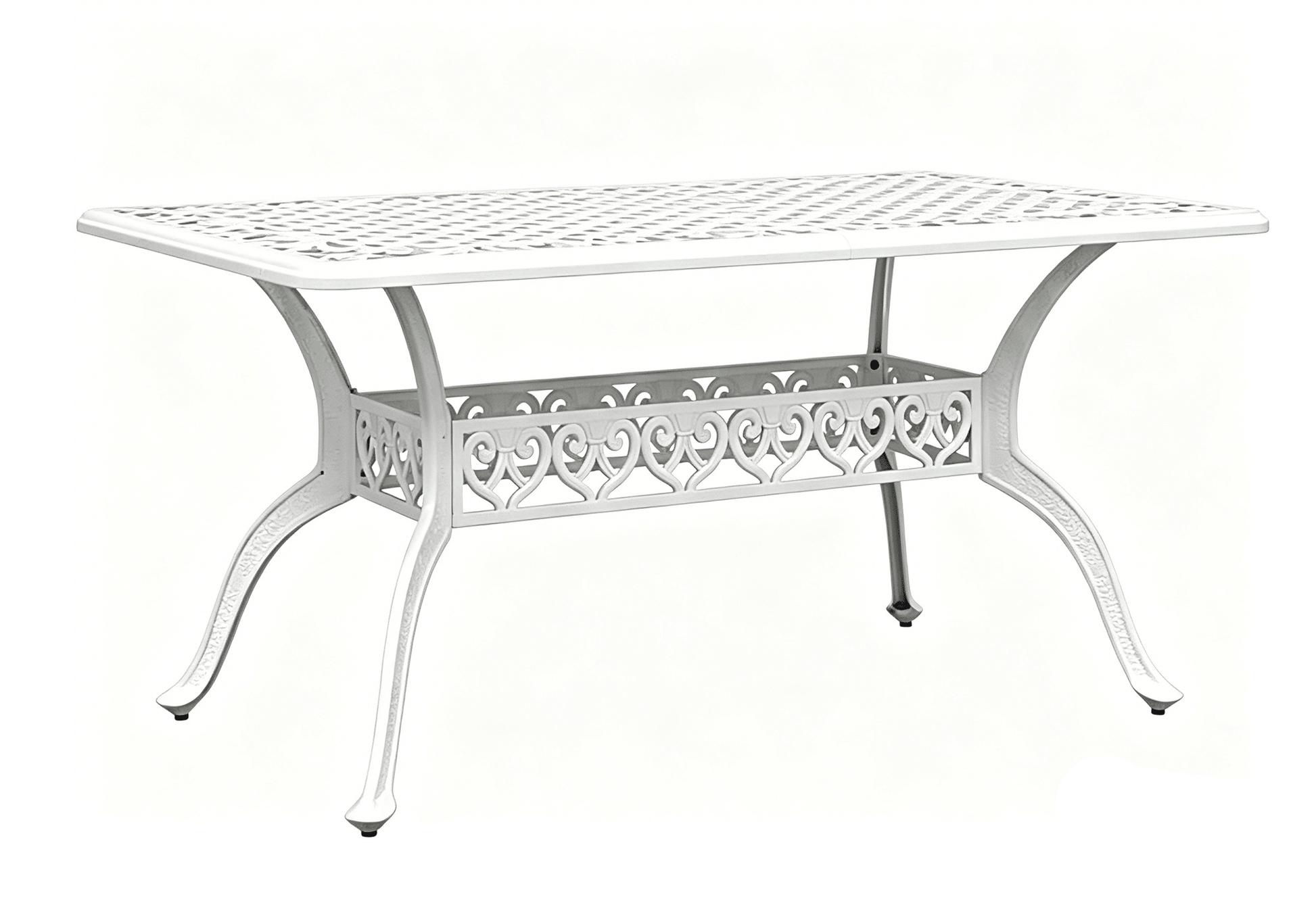 Lifespace Cast Aluminium 6-seater Patio Table (White) - Lifespace