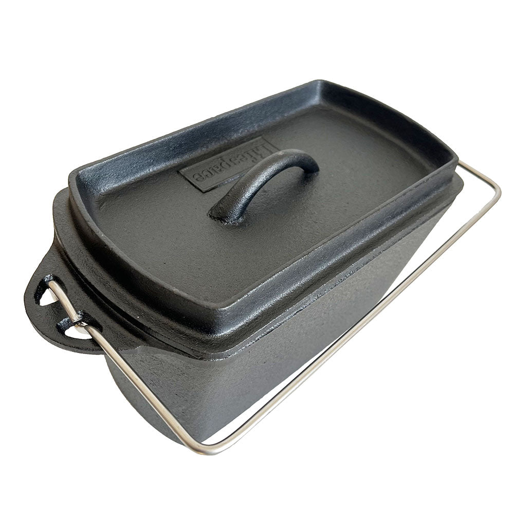 Lifespace Cast Iron Bread Pot with Handle & Free Bag + Potjie Clean & Care Kit Bundle - Lifespace