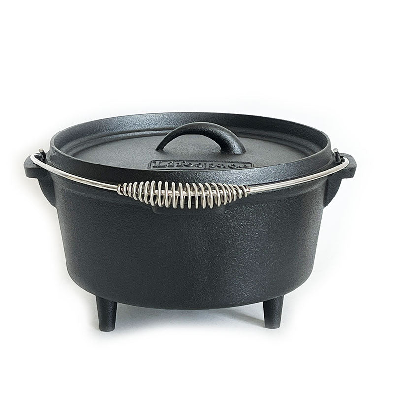 Lifespace Cast Iron Dutch Oven Bread Pot 24,5cm + Potjie Clean & Care Kit Bundle - Lifespace