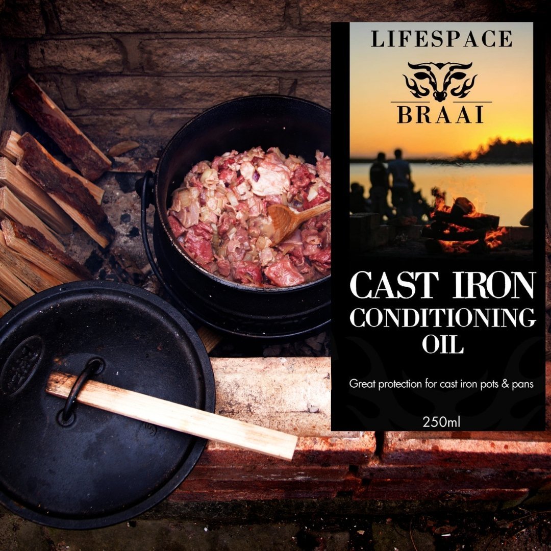 Lifespace Cast Iron Potjie Clean & Care Kit - Lifespace