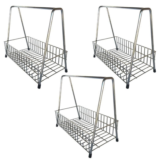 Lifespace Condiment Basket- Chrome - 3 Pack - Lifespace