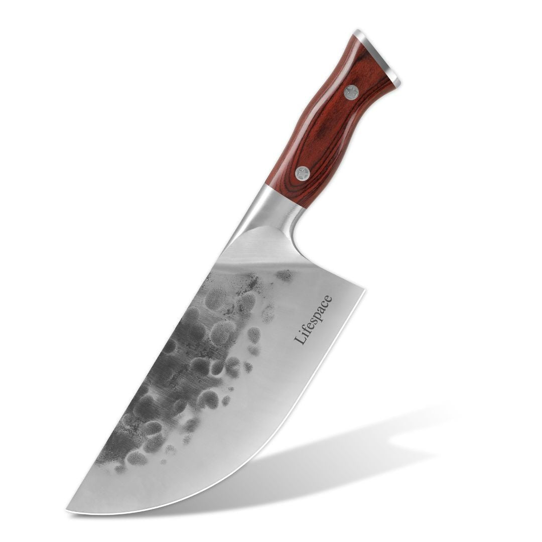 Lifespace Dual Cleaver Combo – Curved + Square Meat Cleaver Set - Lifespace