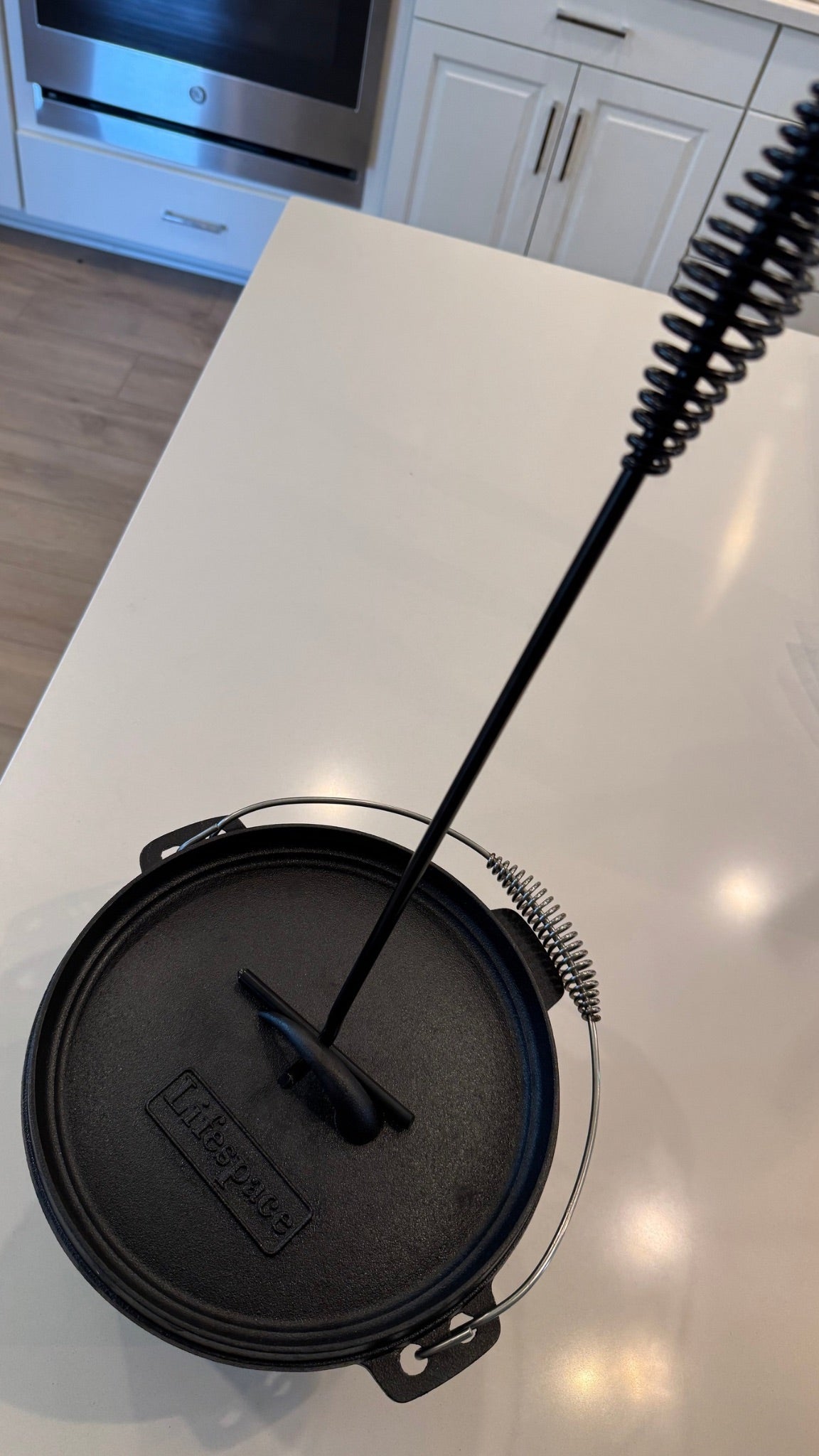 Lifespace Dutch Oven / Potjie Pot Lid Lifter Combo – 22cm and 43cm - Lifespace