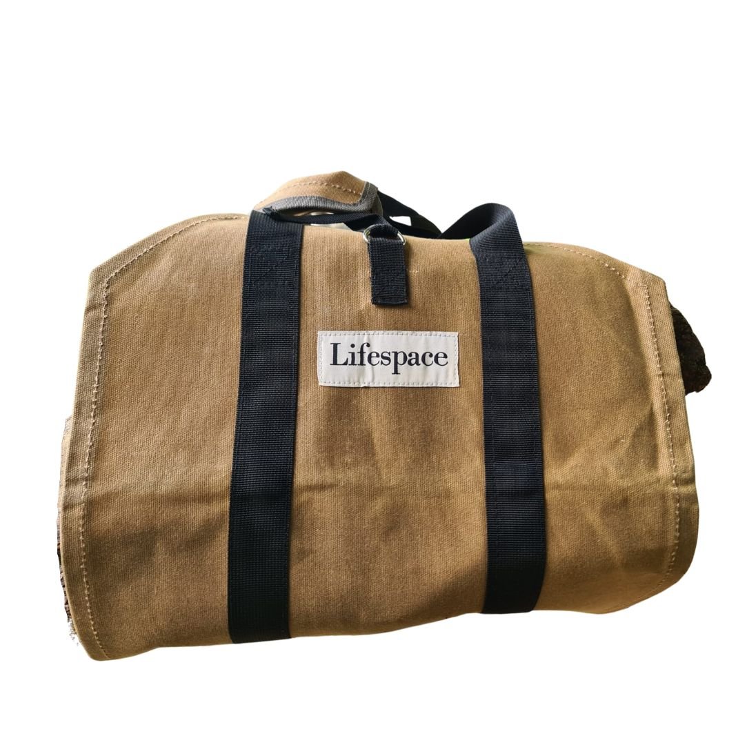 Lifespace Quality Firewood Log Holder & Carrier Bag Bundle