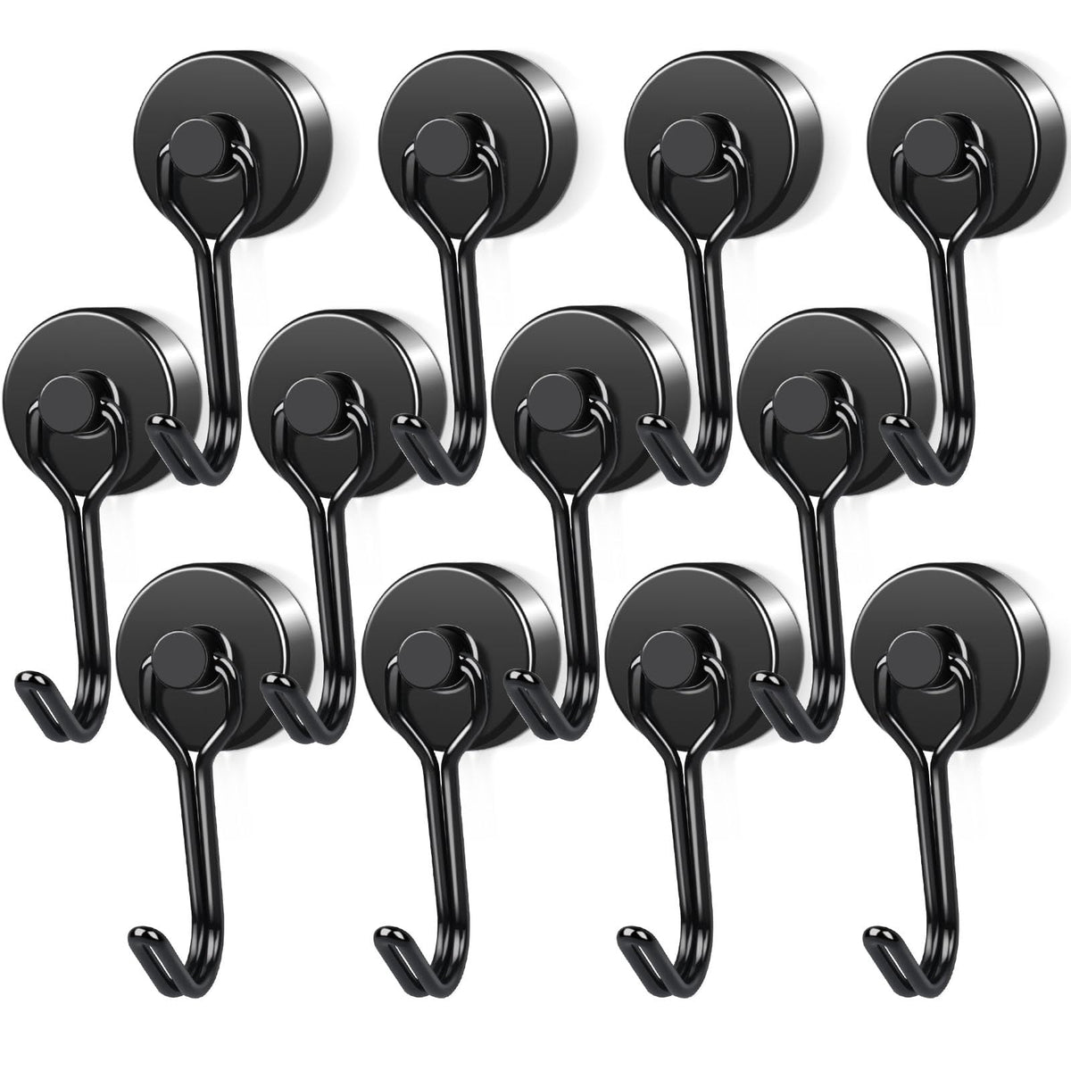 Lifespace Heavy Duty Magnetic Braai & Utility Hooks - 4-Hook Pack - Lifespace