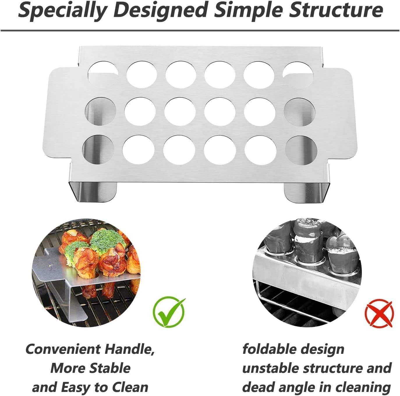 Lifespace Jalapeno Chilli Popper or Chicken Drumstick Roasting Rack - Lifespace