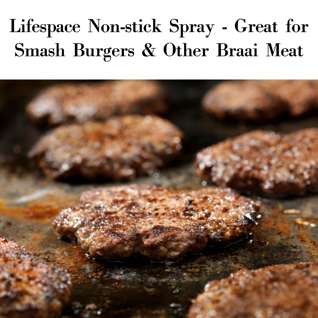 Lifespace Large Braai Breakfast Pan (Half-Perforated) + 400ml Non-Stick Spray Combo Pack - Lifespace