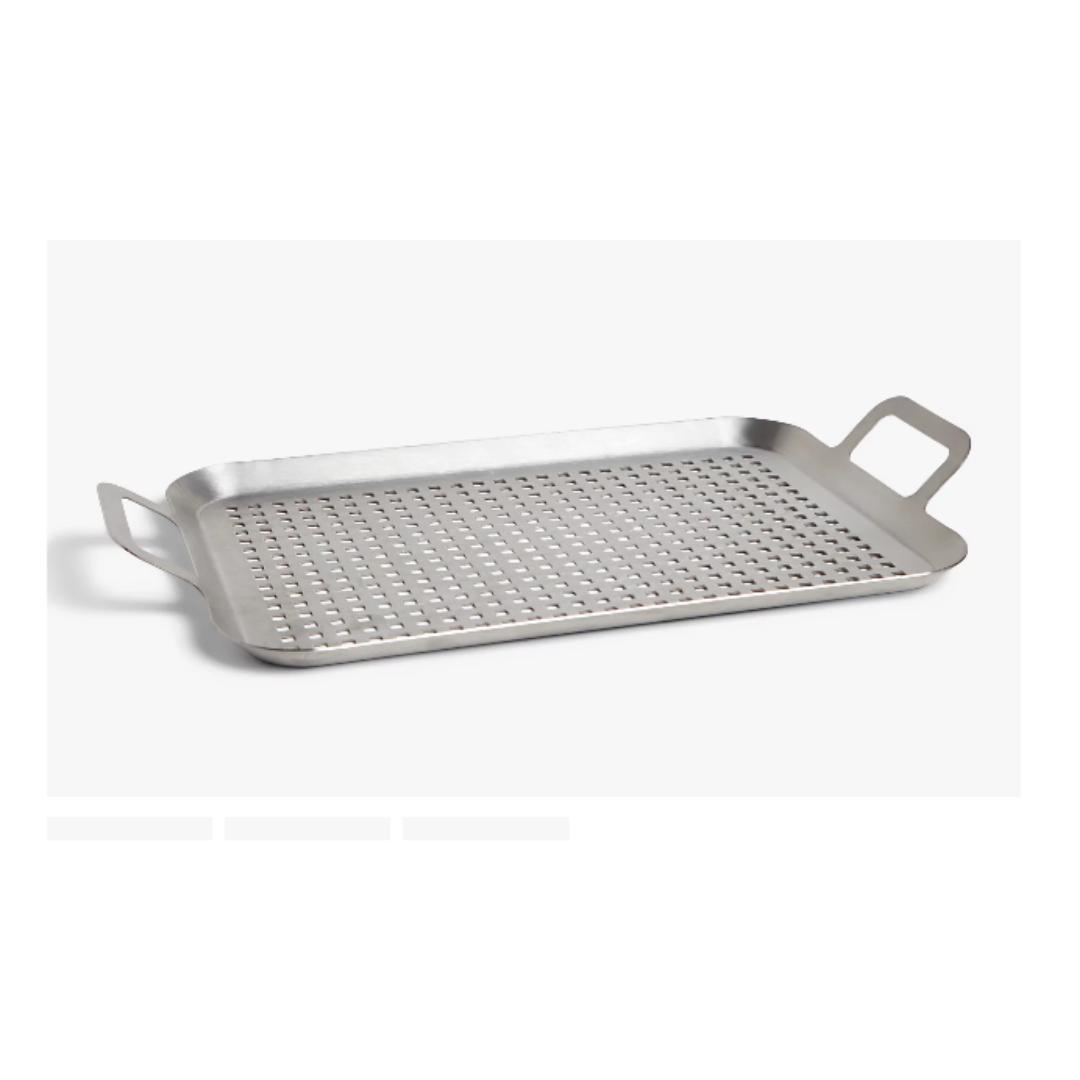 Lifespace Large Perforated Braai Pan + 400ml Non-Stick Spray Combo Pack - Lifespace