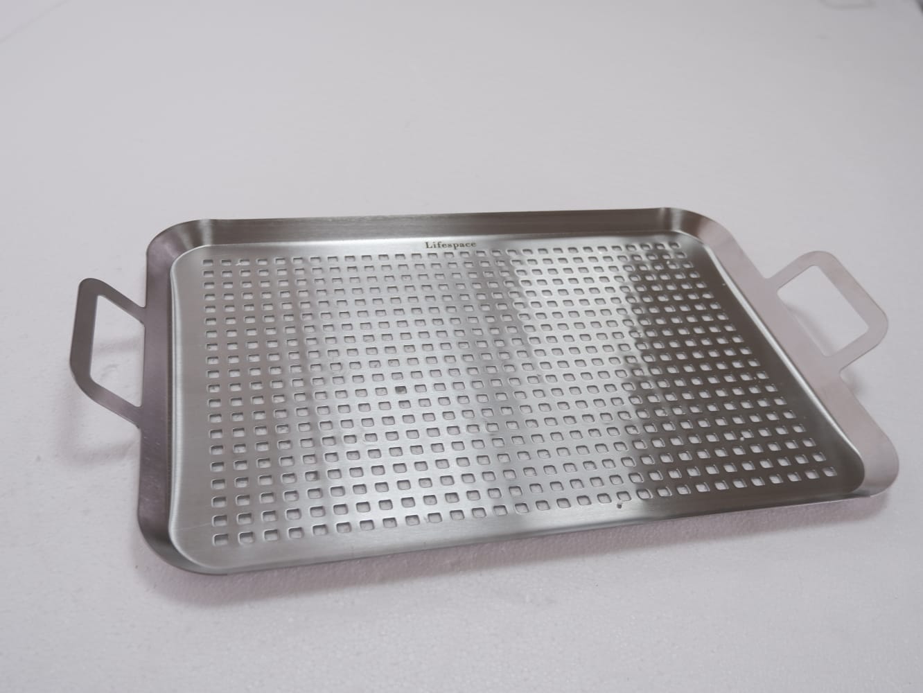 Lifespace Large Perforated Braai Pan + 400ml Non-Stick Spray Combo Pack - Lifespace