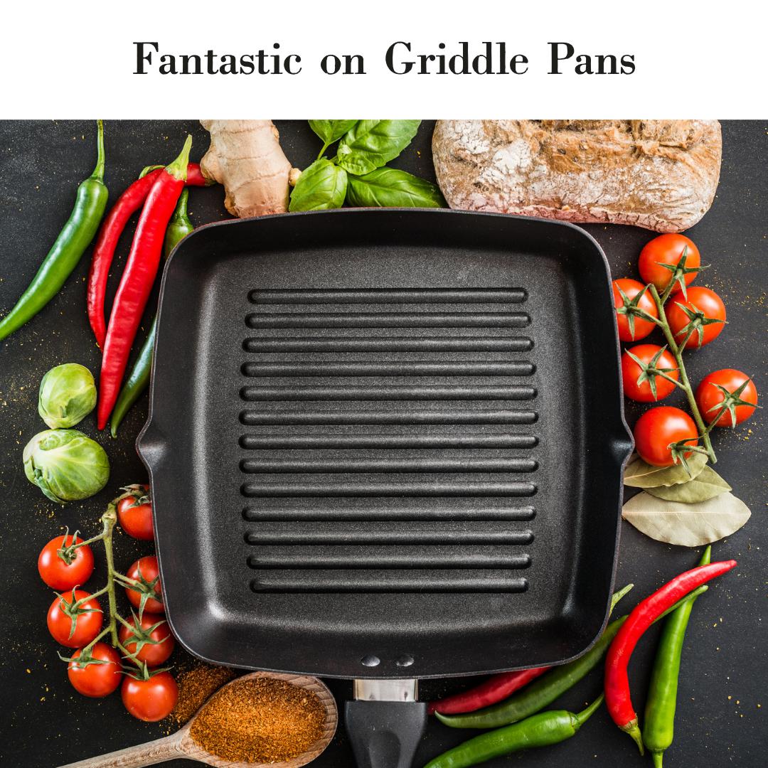 Lifespace Larger Braai Breakfast Pan (Solid Base) + 400ml Non-Stick Spray Combo Pack - Lifespace
